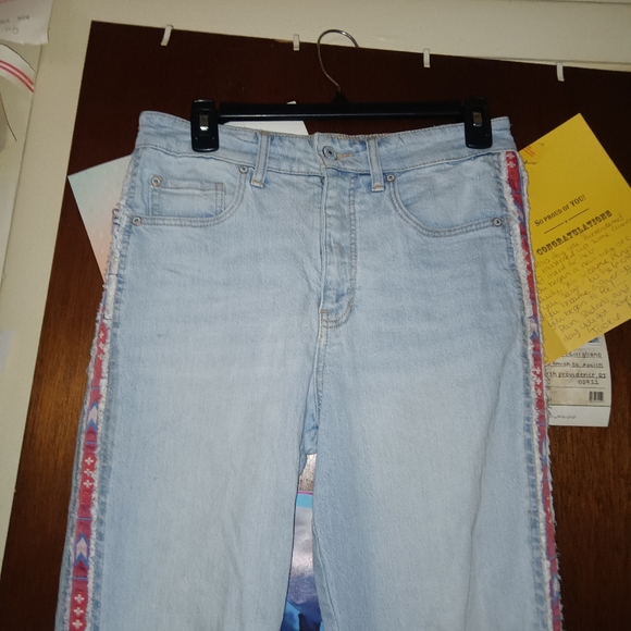 PILCRO Anthropology Embroidered Straight Leg Jeans 28" - Picture 6 of 10